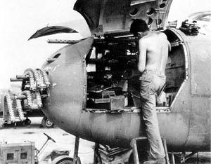 ��������� ������ ������ ������� ��������� B-25J �� 500-�� ��������� 345&nbsp;BG. �������� ����� �� ������� ������, �� ��������� ����� � ������ ��� ���� ����� ��� �������� �������. ������ ������ 25&nbsp;���� 1945&nbsp;�. �� �������� ����� ����, ���������