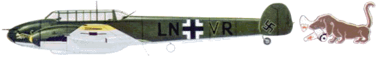 Bf-110C �� 7(Z)/JG 5, ��������, 1940