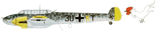 Bf-110D �� 9/ZG 26 'Horst Wessel', �������, 1941