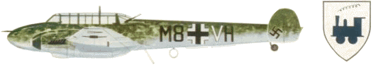 Bf-110C �� I/ZG 76 'Locomotivstaffel' (�������� �� ������������), ������, 1939-40.