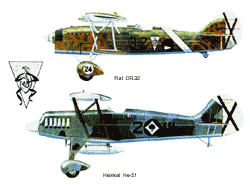 Fiat CR.32 � Heinkel He-51