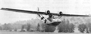 В результате серьезной модернизации PBY-6A, включавшей снятие опорных поплавков, появился водяной бомбардировщик 54E.