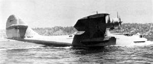 XP3Y-1 в Сан-Диего после окончательной модернизации киля и руля направления. Эта доработка и удлинение хвостовой части фюзеляжа повысили путевую устойчивость лодки и решили проблему управляемости на воде