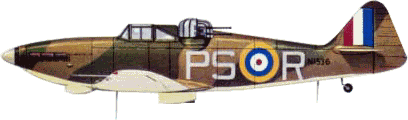 ������-��� "��������" Mk.I (N1536) �� 264-�� ��������� RAF. ������-��-�������, ���� 1940&nbsp;�. ����������� �������� RAF, ����� "A"