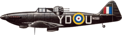 ������ ����������� ������-��� "��������" Mk.I (N1581) �� 255-�� ��������� RAF