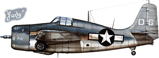 ������ ������� FM-2 �� VC-14 � ���������� ��������� "������ ���" (CVE-75) � ����������� �������� ��������� - ����� ����� �������, ����-����� ������� � ����, ����� ������ �����������. ���� �������� ����� �� ������ ��� "Judy", ��� �� ���������� ��������� ����������� �����.