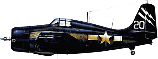 �����-����� ������ ������� FM-2 �� VC-88 � ���������� ��������� "������ ���" (CVE-75), ���� 1945&nbsp;�. ������� ����� ������ �� ���� - ��������������� ���� ��������� VC-88, ����� ����� TBM ���������, �������� � ��������.