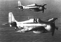 ���� FM-2 �� VC-4 ������������ �� ���� ���������� ��������� "���� ������" (CVE-66) ����� ���������� ������� ��������������, 24&nbsp;���� 1944&nbsp;�. ����������� ����� ������� ������ ������� �� ����� ������������ �� ���� � �������� ����� ������� �� ������