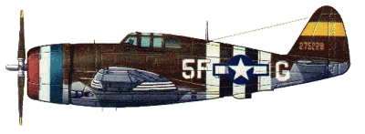 �����������-�������������� P-47D-11RE �� ������� 8-� AF ��� (������, 1944)