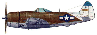 P-47D-30RE �� ������� 5-� AF ��� (���-��������� ����, 1944)