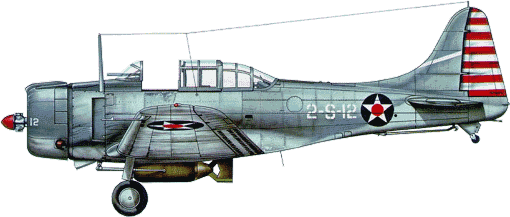 2-S-12, SBD-3 (���. ����� 4547) �� VS-2 �� ����� ����� � ���������� ����, ����� 1942&nbsp;�. �� ���� ������-����� ������, ��������������� ����� �������� �� ���� ����� ��������.