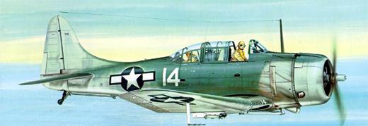 "����� 14", SBD-5 �� VB-5 (��������� "��������"), ������ ����, 6&nbsp;������� 1943&nbsp;����. ������� ������� �� ����������� ����������� �����