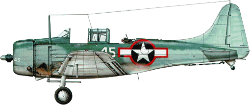 SBD-5 �� VB-16 � "�����������" �� ����� ���� �� ���������� ������� 16&nbsp;������ 1943&nbsp;�. ������� ������� �� ����� ����������� �����, ��������������� ����� �������� ���������� ������ ������� ������. �� �������� ������ ����� ���������� ��������� ���������� ���������