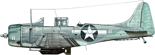 SBD-5 ����������� ����� 11 �� VC-40, �������������� �� ��������� ���� ���� �� ����������. 6&nbsp;������ 1944&nbsp;�. ��� ������, ������������ �� ���������, ��������� ������� � ����� �� ������ ���