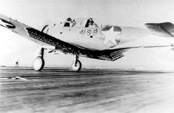 SBD-3 �� VS-41 ������� �� ������ "���������" � ��������� 15&nbsp;������� 1942&nbsp;�. ��� ����� ����� ���� ��� �� ����� ������ ���� ������ �� ���������� ������ ����������, ������������� ��������� ���������� �� �����