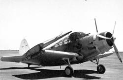 TBD-1 �� VT-3 � �������, ����������, � 1938&nbsp;�. ������� ����������� ������� - ������ � ����� ��������, ������� ����� ������ - �����. ���� ������� � ����� ����, ���������� �������������� � ����������� "��������". ������� ��������� �������� �� ������� ��������������� ����� �������.