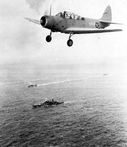 TBD-1 �� VT-3 ��� �������� ���� "��������" �� ����� ����������� �������� � 1941&nbsp;�. �������� ����� � ���������� ���� ������� ������� �� ������� �� "��������". TBD � ��� ������ ��� ������� �������������� � �������� ����������� � �� ����� ������.