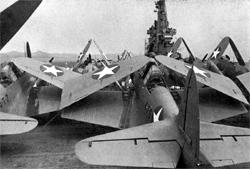 TBD, SB2U � F4F �� ������ "���������" � ����� ��������� � 1942&nbsp;�. "��������" ����������� TBD �� 27&nbsp;������� 1942&nbsp;�., ����� ���� �� ������� ������������ ������� TBF ��������