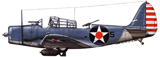 TBD-1 �� VT-6 ������������� ��� �������������� �������������� �� ����� ����� �� ���� 24&nbsp;������� 1942&nbsp;�. ��� ������� � ����� ������ �� ������� ������������� ��� 500-�� �����.