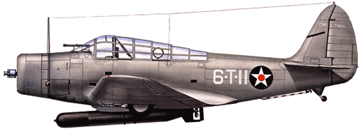 30&nbsp;������� 1940&nbsp;�. ������������ ����� ��������� ��������� ��� �������� � ������� ������-����� ����. TBD-1 �� VT-6 ����� �� �������� ����� ����������� �����.