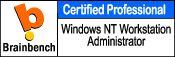 The author is a certified Windows NT Workstation administrator. BrainBench.